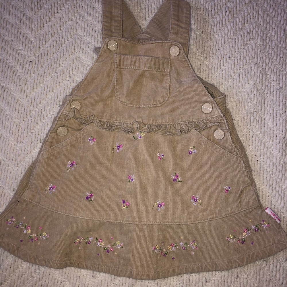 Mary Jane baby overall dress